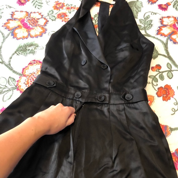 Zimmermann AUTH Black Seer Drape Tuxedo Jumpsuit sz 0 - Picture 6 of 16